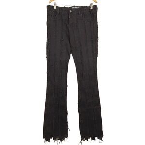 Valabasas Mens Stacked Jeans 34x35 Distressed Stretch Denim Rapper Grunge USA